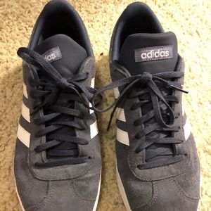 Blue Suede Adidas Sneakers - Size 11